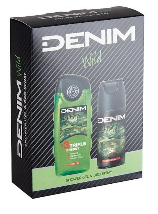 Kazeta Denim Wild /deo 150ml + spg 250ml - Kosmetika Pro muže Dárkové kazety